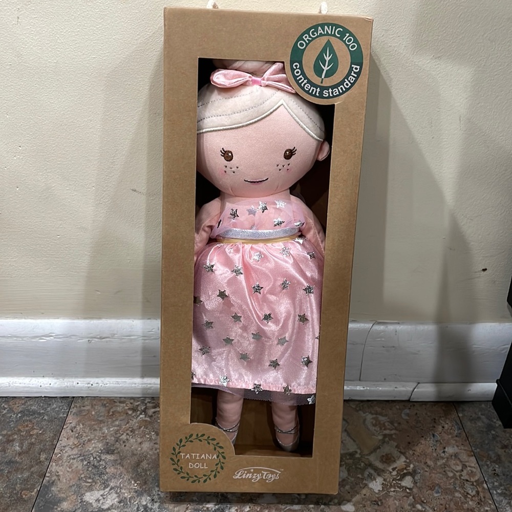 Linzy toys Tatiana Doll princess NWT plush